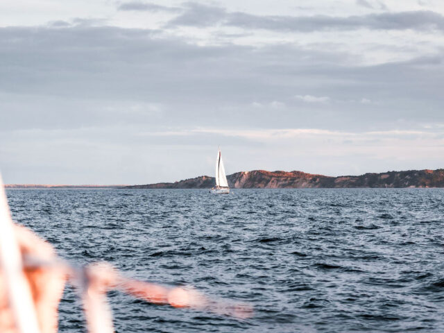 Pohled na moře z plavby na Baltu